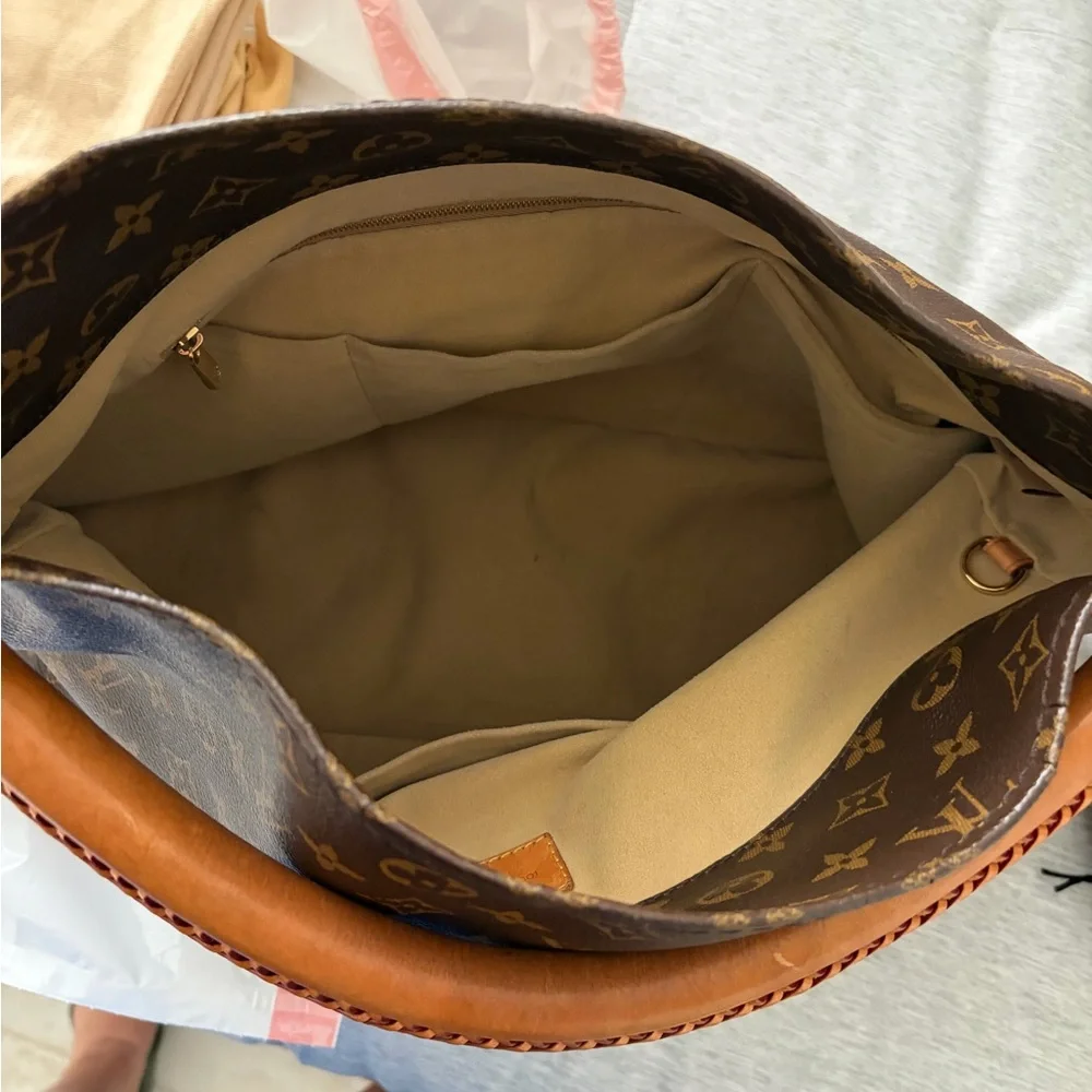 Louis Vuitton Brown Monogram Shoulder Bag - Picture 14 of 16